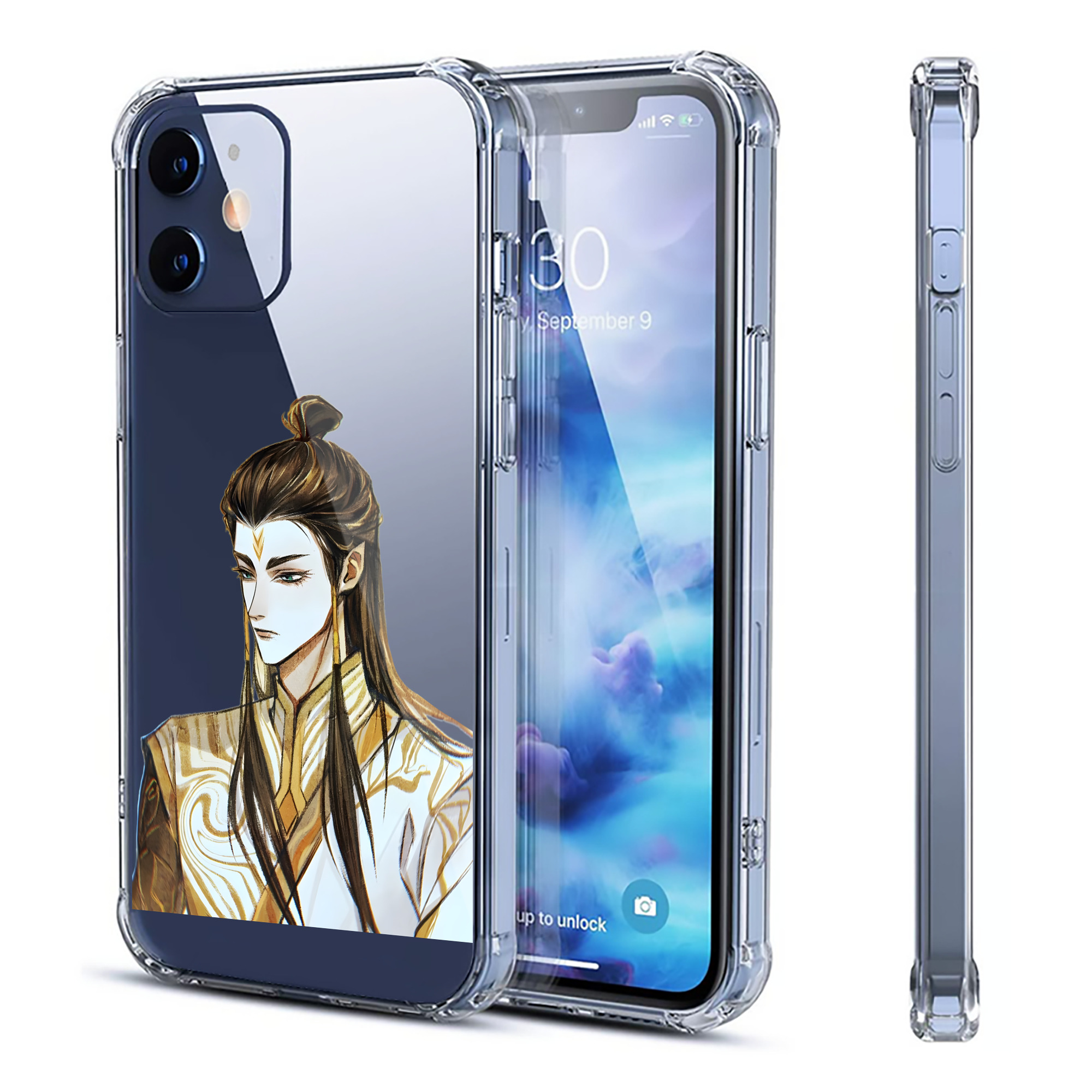 （画像用） Ne Zha 2 ナタ 魔童の大暴れ 【iPhone 12シリーズ対応】透明スマホケース（クリアソフトケース）